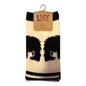 Lazy One Bear Design Socks - Black and White